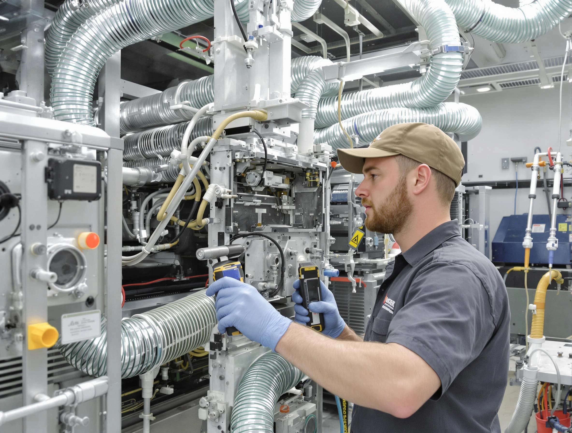 Roxborough Park Air Duct Cleaning technician performing precision commercial coil cleaning at a business facility in Roxborough Park
